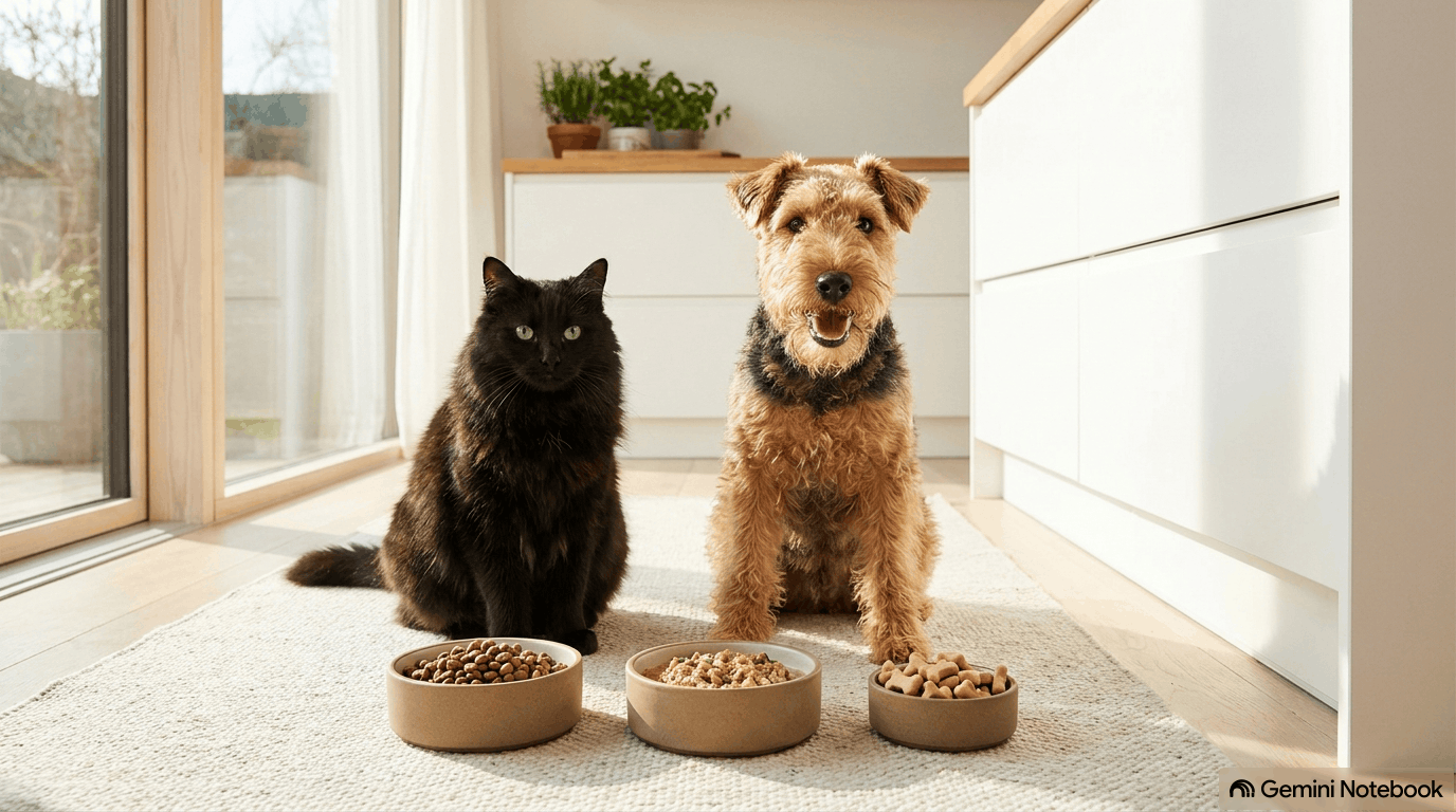 comparativas de comida para mascotas: pienso, comida húmeda y comida fresca